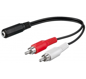 Goobay | Audio cable adapter, 3.5 mm | 50092