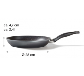 Stoneline Pan 7361 Frying Diameter 28 cm Suitable for induction hob Fixed handle Anthracite