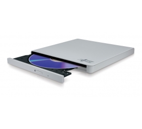 H.L Data Storage | Ultra Slim Portable DVD-Writer | GP57EW40 | Interface USB 2.0 | DVD±R/RW | CD read speed 24 x | CD write speed 24 x | White | Desktop/Notebook