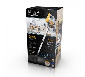 Adler | Vacuum Cleaner | AD 7036 | Corded operating | Handstick and Handheld | 800 W | - V | Operating radius 7 m | Yellow/Grey | Warranty 24 month(s)