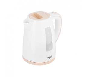 Adler | Kettle | AD 1264 | Standard | 2200 W | 1.7 L | Plastic | 360° rotational base | White