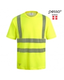Marškinėliai PESSO Hi-vis, geltoni (50% medv.50% pol.), 3XL dydis