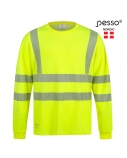 Marškinėliai ilgomis rankovėmis PESSO Hi-vis, geltoni, XL dydis