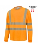 Marškinėliai ilgomis rankovėmis PESSO Hi-vis,oranžiniai, 2XL dydis