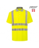 Polo marškinėliai PESSO Hi-vis, geltoni, 4XL dydis