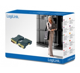 Logilink | DVI-I male Dual-Link (24+5 pin) > VGA female HD (15-pin) | Black | DVI -I | VGA