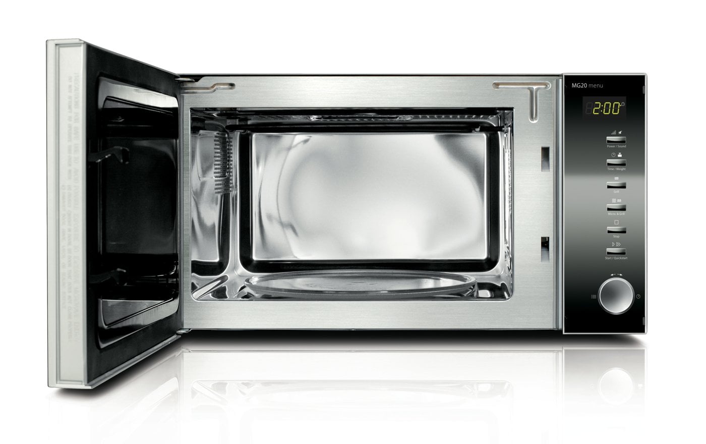 Caso Microwave oven MG 20 Menu Grill, Buttons, Rotary, 800 W, Black, Free standing, Defrost function