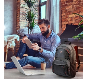 PORT DESIGNS | Houston | Fits up to size 15.6 " | Backpack | Black | Shoulder strap