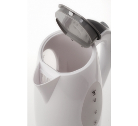 Adler Kettle AD 1208 Standard, Plastic, White, 2000 W, 360° rotational base, 1.8 L