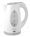 Adler Kettle AD 1208 Standard, Plastic, White, 2000 W, 360° rotational base, 1.8 L