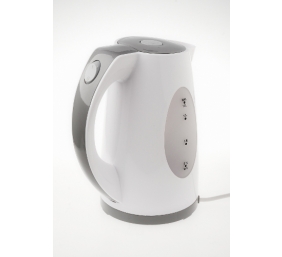 Adler Kettle AD 1208 Standard, Plastic, White, 2000 W, 360° rotational base, 1.8 L