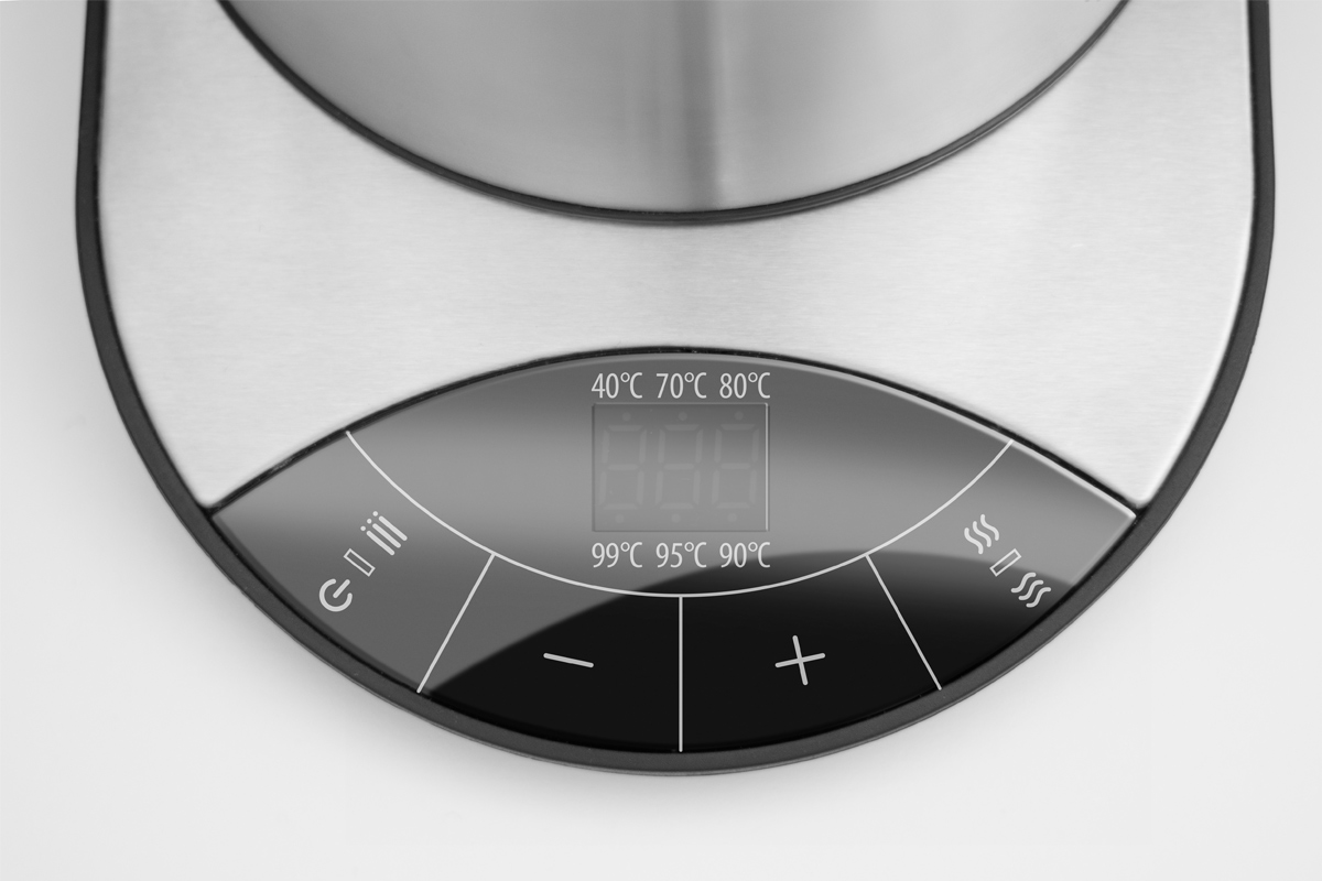 Caso WK 2500 With electronic control, Stainless steel, Stainless steel, 2200 W, 1.7 L, 360° rotational base