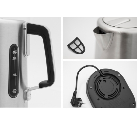 Caso WK 2500 With electronic control, Stainless steel, Stainless steel, 2200 W, 1.7 L, 360° rotational base