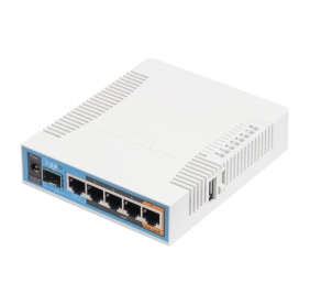 MikroTik | RB962UiGS-5HacT2HnT | hAP ac | 802.11ac | 2.4/5.0 | 1300 Mbit/s | 10/100/1000 Mbit/s | Ethernet LAN (RJ-45) ports 5 | MU-MiMO Yes | PoE in/out