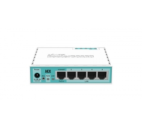 Mikrotik Wired Ethernet Router (No Wifi) RB750Gr3, hEX, Dual Core 880MHz CPU, 256MB RAM, 16 MB (MicroSD), 5xGigabit LAN, USB, PCB and Voltage temperature monitor, Beeper, IP20, Plastic Case, RouterOS L4 | Ethernet Router hEX | RB750Gr3 | No Wi-Fi | Ethern