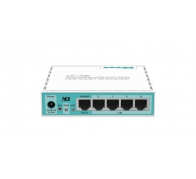 Mikrotik Wired Ethernet Router (No Wifi) RB750Gr3, hEX, Dual Core 880MHz CPU, 256MB RAM, 16 MB (MicroSD), 5xGigabit LAN, USB, PCB and Voltage temperature monitor, Beeper, IP20, Plastic Case, RouterOS L4 | Ethernet Router hEX | RB750Gr3 | No Wi-Fi | Mbit/s