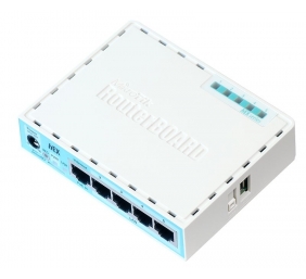 Mikrotik Wired Ethernet Router (No Wifi) RB750Gr3, hEX, Dual Core 880MHz CPU, 256MB RAM, 16 MB (MicroSD), 5xGigabit LAN, USB, PCB and Voltage temperature monitor, Beeper, IP20, Plastic Case, RouterOS L4 | Ethernet Router hEX | RB750Gr3 | No Wi-Fi | Ethern