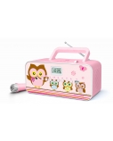 Muse | M-29KP | Portable radio CD/MP3 player with USB | 30 W | Pink/Image
