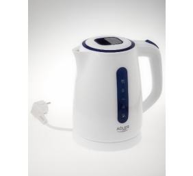 Adler | Kettles | AD 1234 | Standard kettle | 2200 W | 1.7 L | Plastic | 360° rotational base | White