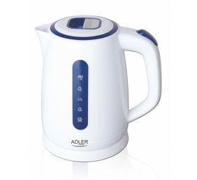 Adler | Kettles | AD 1234 | Standard kettle | 2200 W | 1.7 L | Plastic | 360° rotational base | White