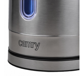 Camry | Kettle | CR 1253 | With electronic control | 2200 W | 1.7 L | Stainless steel | 360° rotational base | Stainless steel