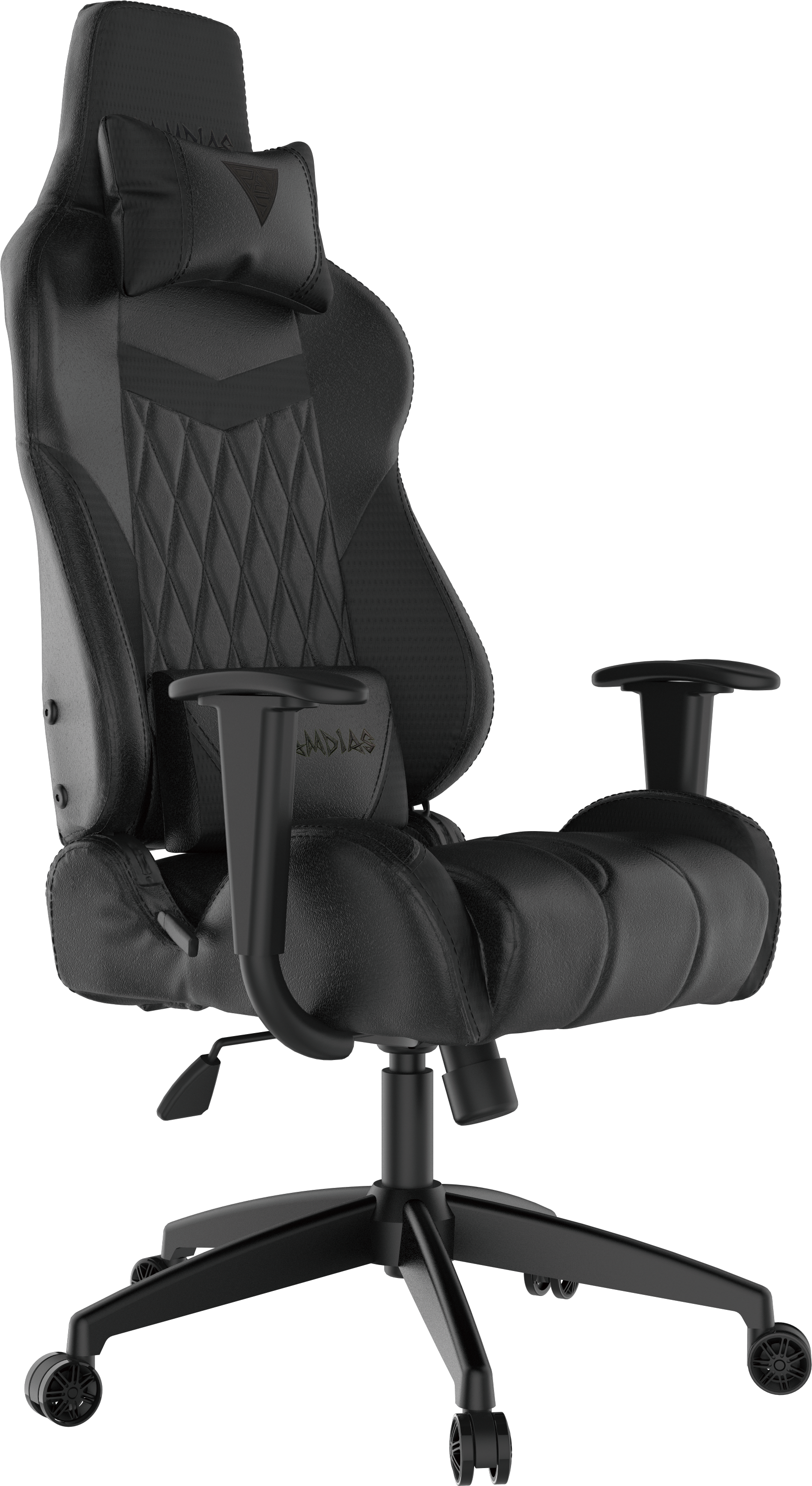 Gamdias Gaming Chair Achilles E2-L B, Black. Adjustable backrest ...