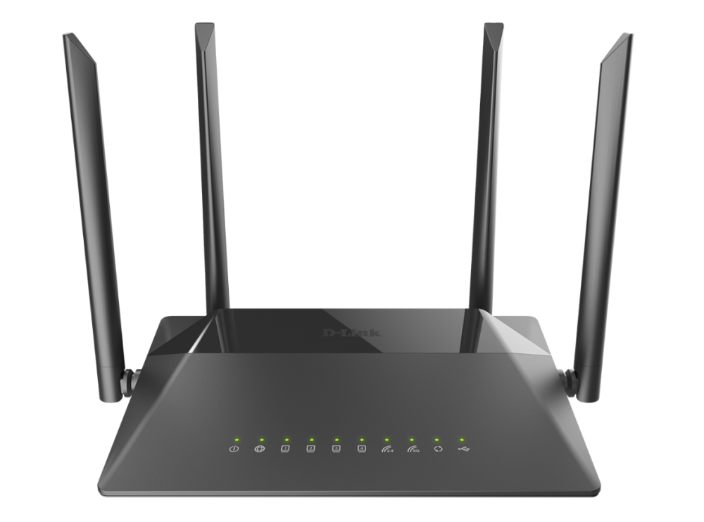 D-Link Router  DIR-825/RU/R 802.11ac, 300+867 Mbit/s, 10/100/1000 Mbit/s, Ethernet LAN (RJ-45) ports 4, 3G/4G via optional USB adapter, Antenna type 4xExternal 5dB, 1xUSB 2.0