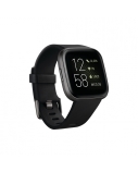 Fitbit Versa 2 Smart watch, NFC, OLED, Touchscreen, Heart rate monitor, Activity monitoring 24/7, Waterproof, Bluetooth, Wi-Fi, Black/Carbon Aluminum