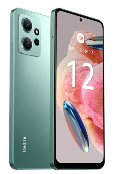 Xiaomi Redmi Note 12 Mint Green 6.67 " AMOLED 1080 x 2400 Qualcomm SM4375 Snapdragon 4 Gen 1 (6 nm) Internal RAM 4 GB 128 GB MicroSDXC Dual SIM Nano-SIM 4G Main camera 48+8+2 MP Secondary camera 13 MP Android 12 5000  mAh