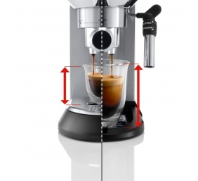 Delonghi | Dedica Espresso Coffee Maker | EC685.M | Pump pressure 15 bar | Built-in milk frother | Semi-automatic | 1300 W | Inox