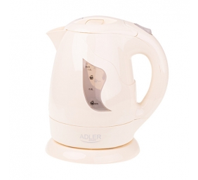 Adler | Kettle | AD 08 b | Standard | 850 W | 1 L | Plastic | 360° rotational base | Beige