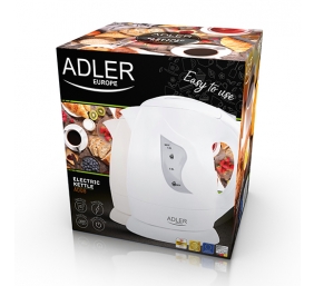 Adler | Kettle | AD 08 b | Standard | 850 W | 1 L | Plastic | 360° rotational base | Beige