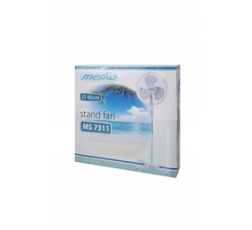 Mesko | Fan | MS 7311 | Stand Fan | Black | Diameter 40 cm | Number of speeds 3 | Oscillation | 45 W