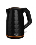 Adler | Kettle | AD 1277 | Standard | 2200 W | 1.7 L | Plastic | 360° rotational base | Black