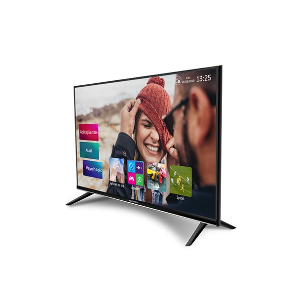 Allview 40ATS5100-F 40" (101 cm), Smart TV, Full HD, 1920x1080 pixels, Wi-Fi, DVB-T/DVB-T2, DVB-C, Black and silver