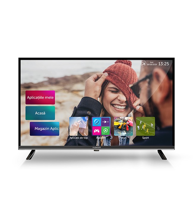 Allview 40ATS5100-F 40" (101 cm), Smart TV, Full HD, 1920x1080 pixels, Wi-Fi, DVB-T/DVB-T2, DVB-C, Black and silver