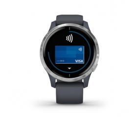 Išmanusis laikrodis Garmin Venu, GPS, Wi-Fi, Blue Granite/Silver