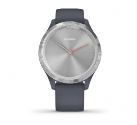 Išmanusis laikrodis Garmin Vivomove 3S, Silver, Granite Blue, Silicone