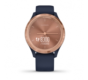 Išmanusis laikrodis Garmin Vivomove 3S, Rose Gold, Navy, Silicone