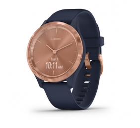 Išmanusis laikrodis Garmin Vivomove 3S, Rose Gold, Navy, Silicone