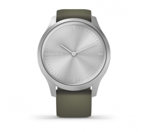 Išmanusis laikrodis Garmin Vivomove Style, Silver, Moss, Silicone