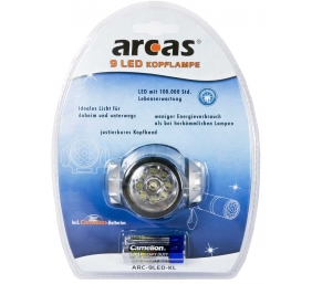 Arcas | ARC9 | Headlight | 9 LED | 4 lighting modes