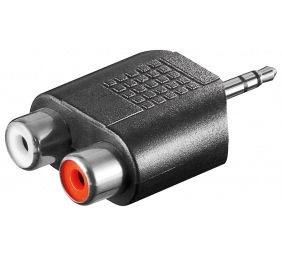 Goobay | RCA adapter. AUX jack 3.5 mm male to 2 stereo female | 11604