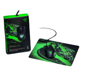 Razer Abyssus Lite & Razer Goliathus Mobile Construct Edition - Mouse and Mouse Mat Bundle