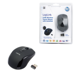 Logilink | Maus optisch Funk 2.4 GHz | 2.4GH wireless mini mouse with autolink | wireless | Black