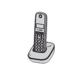 Panasonic | Cordless phone | KX-TG1911FXG | Built-in display | Caller ID | Black/Grey