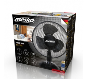 Mesko | Fan | MS 7308 | Table Fan | Black | Diameter 23 cm | Number of speeds 2 | Oscillation | 30 W