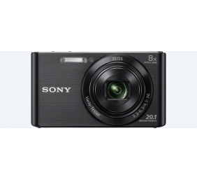 Sony Cyber-shot DSC-W830 Compact camera, 20.1 MP, Optical zoom 8 x, Digital zoom 32 x, ISO 3200, Display diagonal 6.86 cm, Video recording, Lithium, Black
