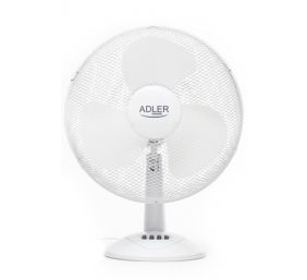 Adler | AD 7304 | Desk Fan | White | Diameter 40 cm | Number of speeds 3 | Oscillation | 45 W | No