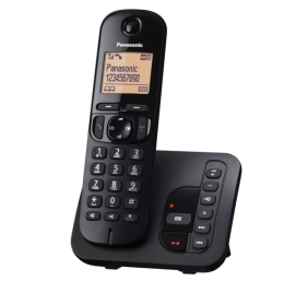 Panasonic | Cordless | KX-TGC220FXB | Built-in display | Caller ID | Black | Phonebook capacity 50 entries | Speakerphone